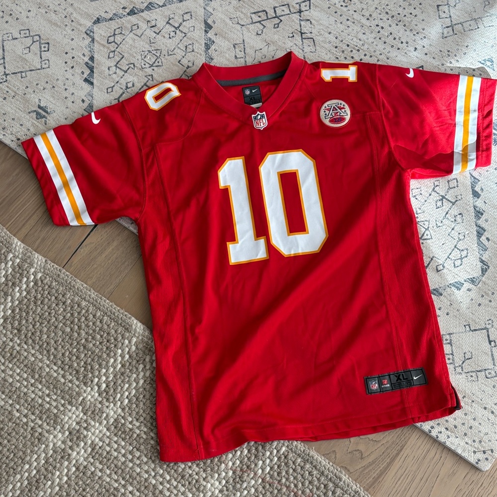 Nike Kids Red Jersey with Yellow Accents